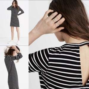 NWT Madewell Striped Keyhole-Back Dress XS